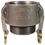 Unplated Malleable Iron Type B Coupler x Male NPT
